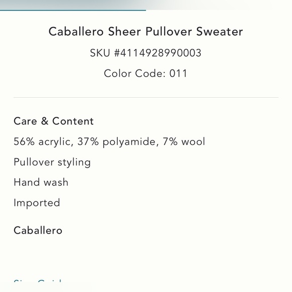 NWT new Anthropologie 3X plus caballero sheer pullover sweater white ivory - Picture 4 of 15